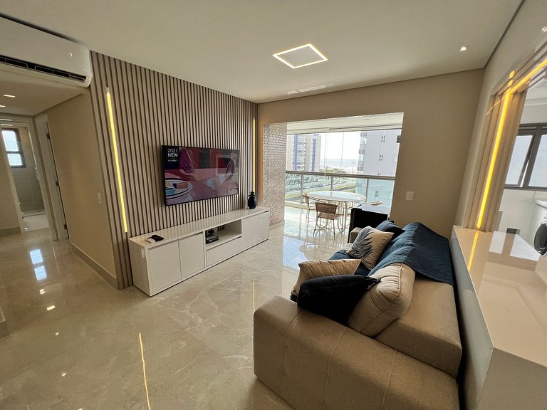 Home48 Apto pé na areia/ Piscina Aquecida Bertioga