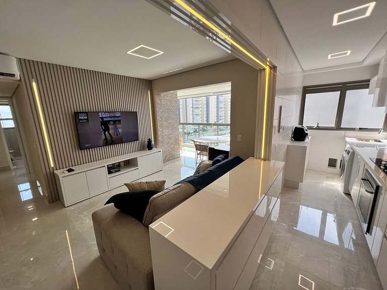 Home48 Apto pé na areia/ Piscina Aquecida Bertioga