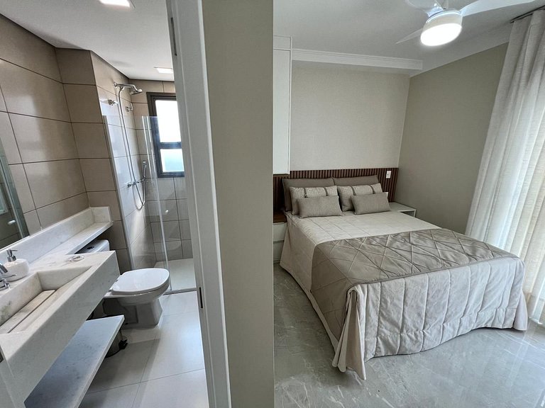 Home48 Apto pé na areia/ Piscina Aquecida Bertioga