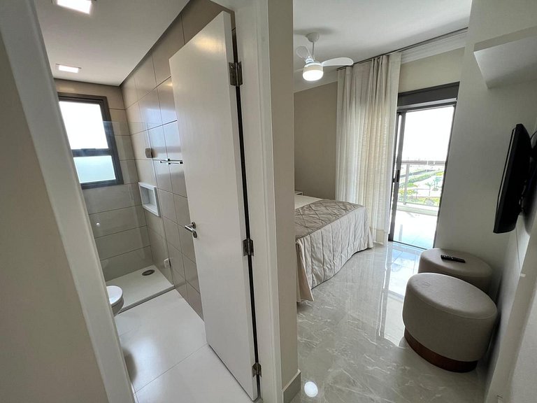 Home48 Apto pé na areia/ Piscina Aquecida Bertioga