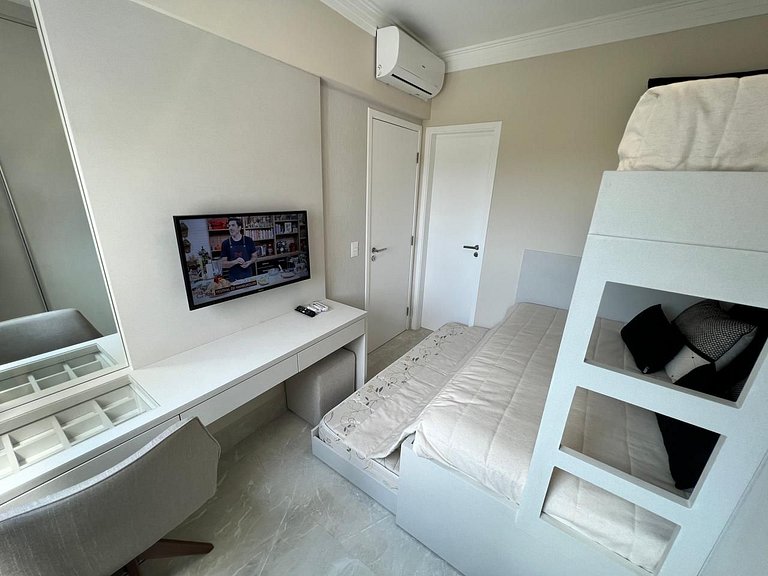 Home48 Apto pé na areia/ Piscina Aquecida Bertioga