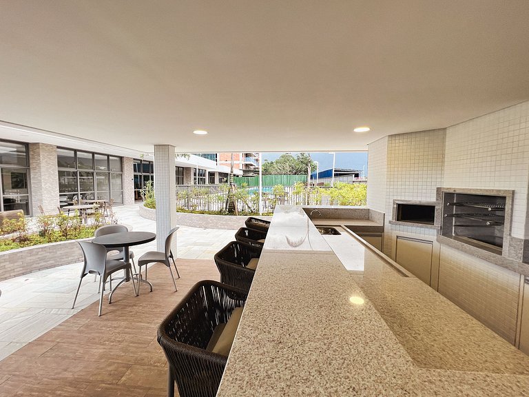 Home48 Apto pé na areia/ Piscina Aquecida Bertioga