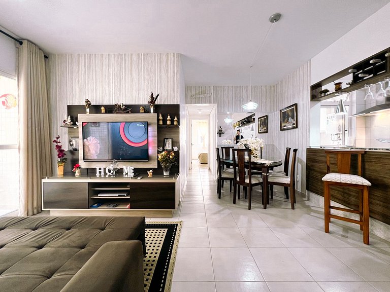Home 43| Apto em cond Pé na Areia em Bertioga