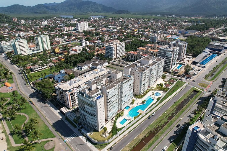 Home 43| Apto em cond Pé na Areia em Bertioga