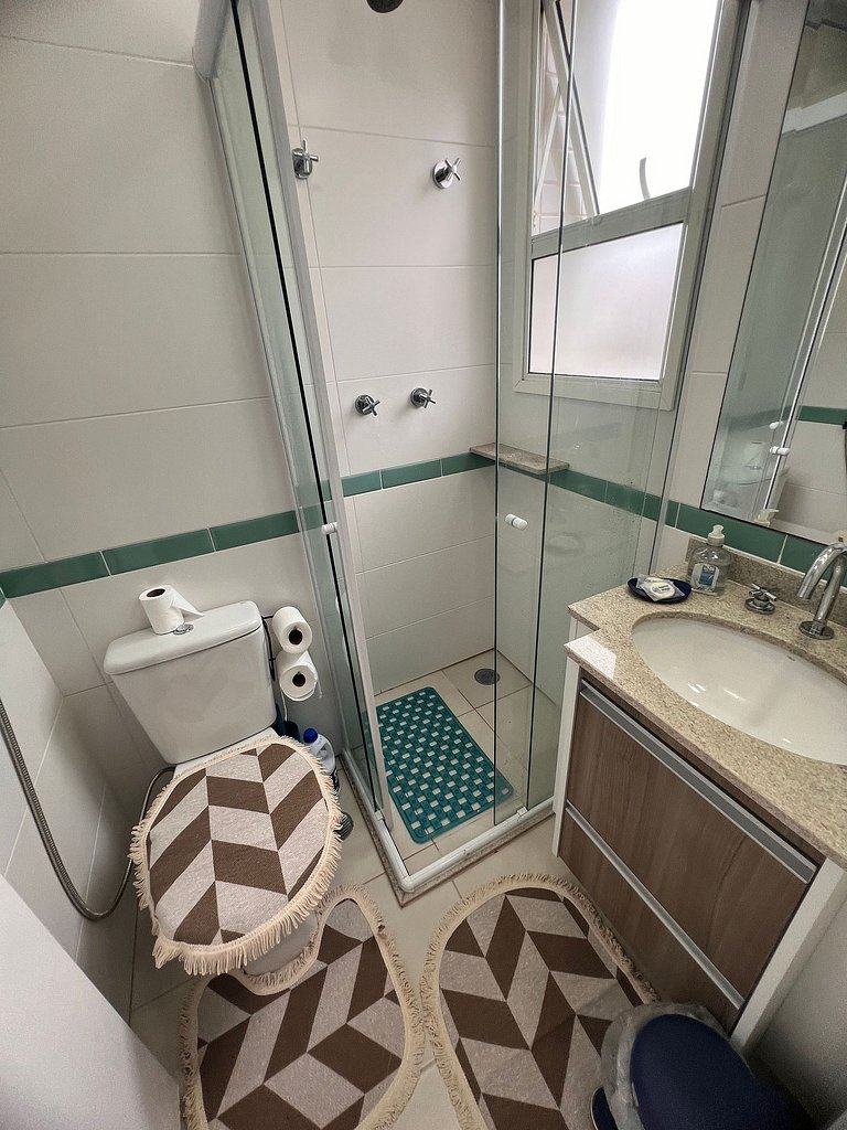 Home 12| Ap piscina aquecida pé na areia Bertioga
