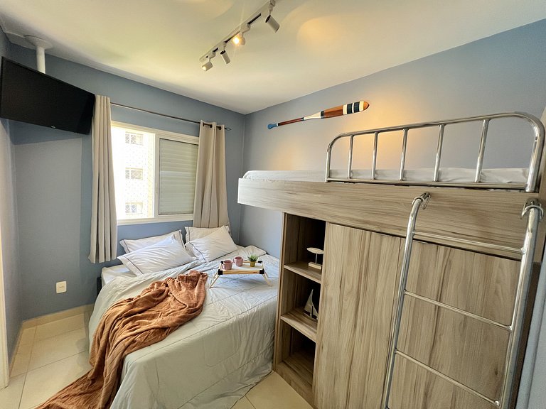 Apartamento de Frente para o Mar em Bertioga