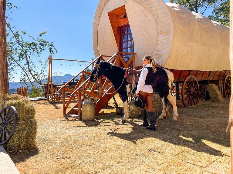 Wagon Cella: faroeste com Spa em Campos