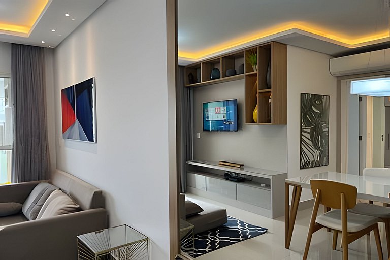 Ap c área gourmet  vista p mar em Bertioga HM36