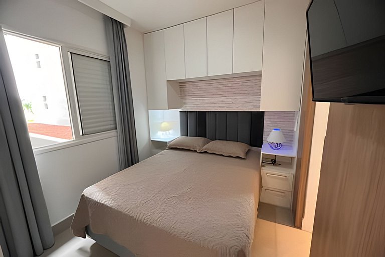 Ap c área gourmet  vista p mar em Bertioga HM36