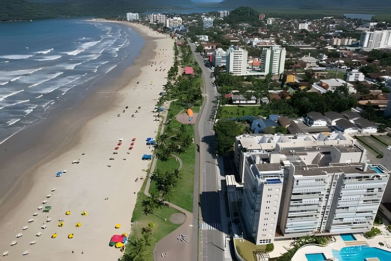 Ap c área gourmet  vista p mar em Bertioga HM36