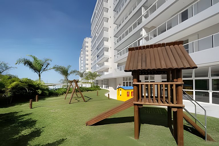 Ap c área gourmet  vista p mar em Bertioga HM36