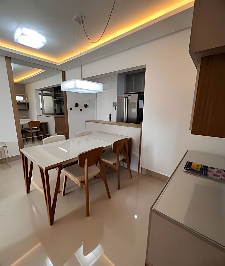Ap c área gourmet  vista p mar em Bertioga HM36