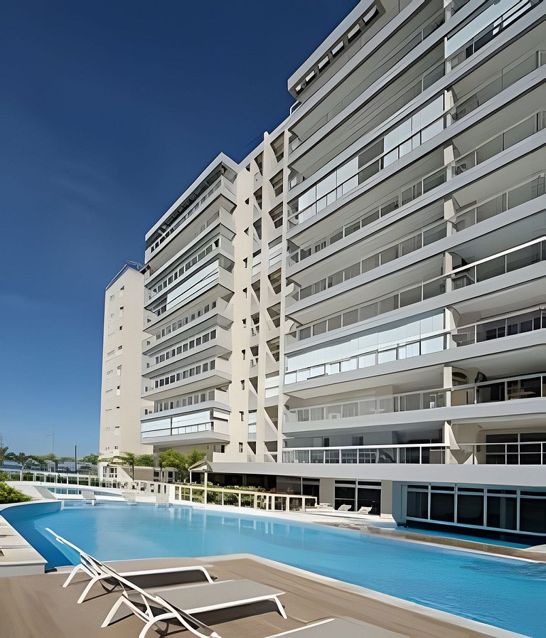 Ap c área gourmet  vista p mar em Bertioga HM36