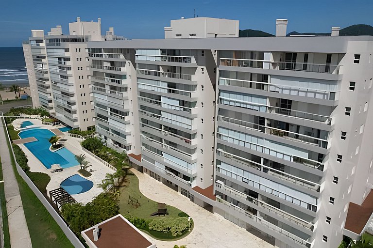 Ap c área gourmet  vista p mar em Bertioga HM36