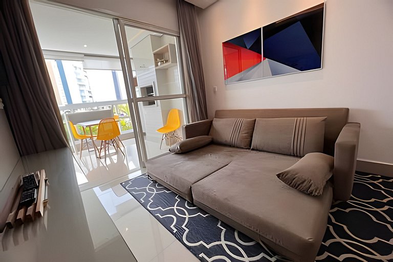 Ap c área gourmet  vista p mar em Bertioga HM36