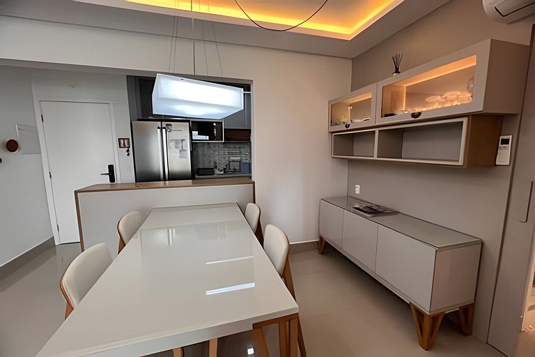 Ap c área gourmet  vista p mar em Bertioga HM36