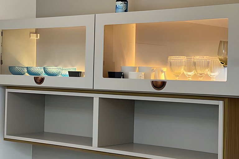 Ap c área gourmet  vista p mar em Bertioga HM36