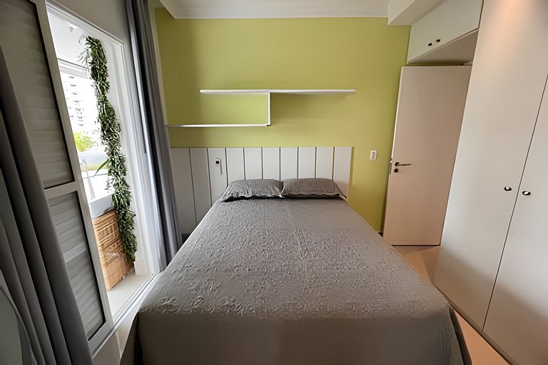 Ap c área gourmet  vista p mar em Bertioga HM36