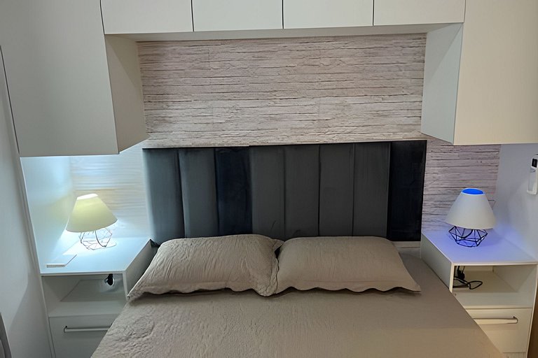 Ap c área gourmet  vista p mar em Bertioga HM36