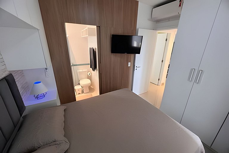 Ap c área gourmet  vista p mar em Bertioga HM36