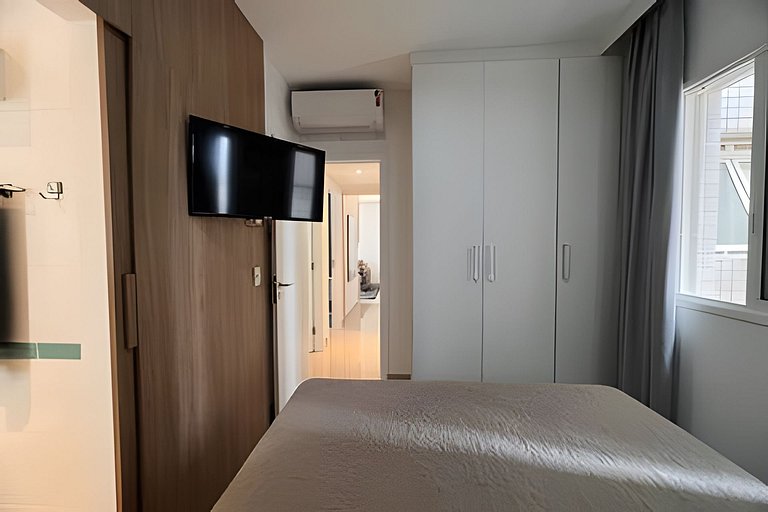 Ap c área gourmet  vista p mar em Bertioga HM36