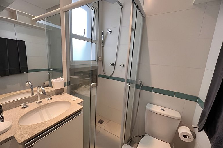 Ap c área gourmet  vista p mar em Bertioga HM36