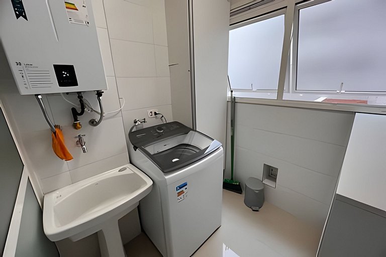 Ap c área gourmet  vista p mar em Bertioga HM36
