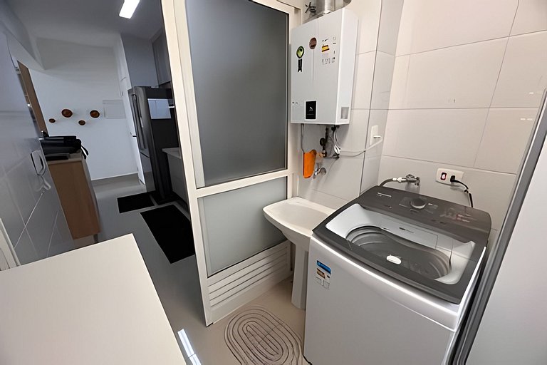 Ap c área gourmet  vista p mar em Bertioga HM36