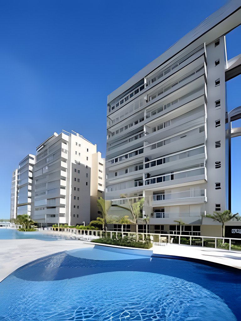 Ap c área gourmet  vista p mar em Bertioga HM36
