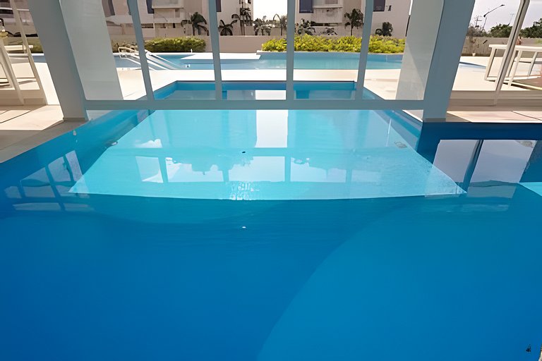 Ap c área gourmet  vista p mar em Bertioga HM36