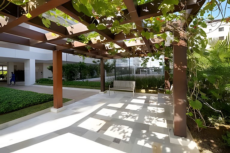 Ap c área gourmet  vista p mar em Bertioga HM36