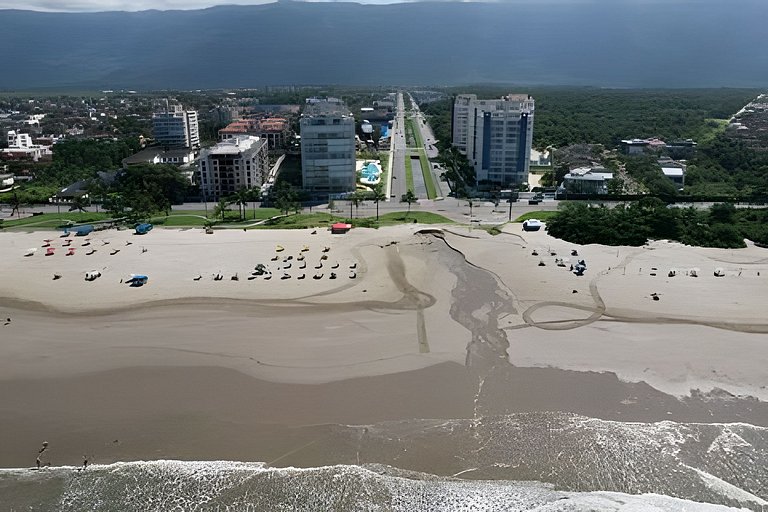 Ap c área gourmet  vista p mar em Bertioga HM36