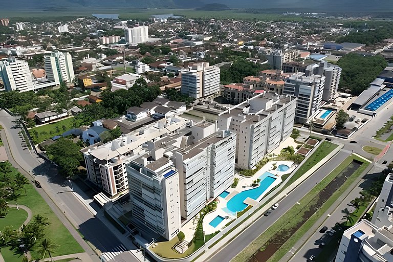 Ap c área gourmet  vista p mar em Bertioga HM36