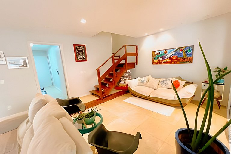 Pé na areia em Maresias: casa em condomínio – HM53