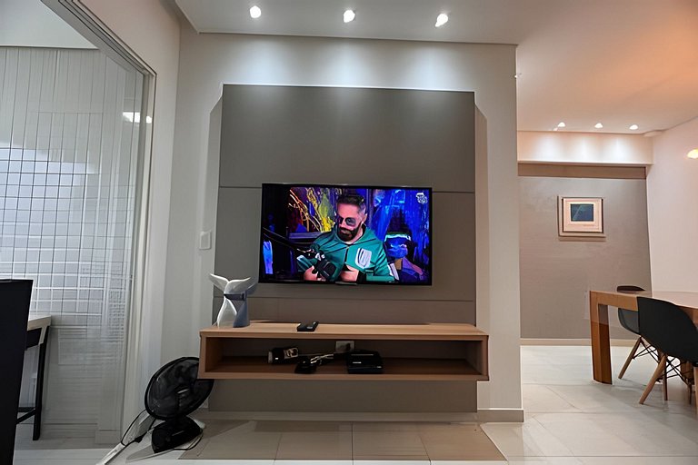 Ap em Bertioga vista mar, Sauna e SPA HM35