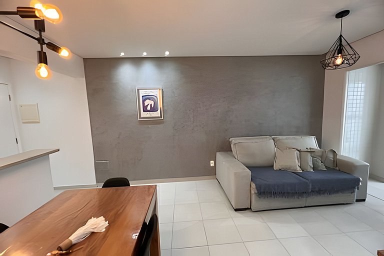 Ap em Bertioga vista mar, Sauna e SPA HM35