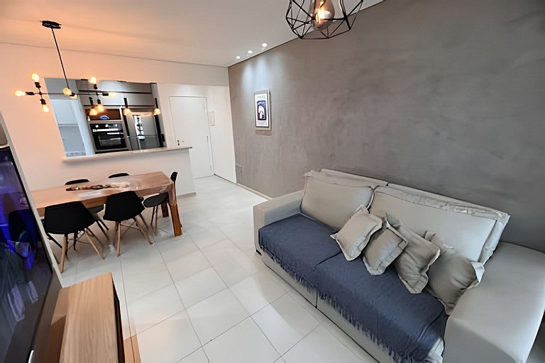 Ap em Bertioga vista mar, Sauna e SPA HM35