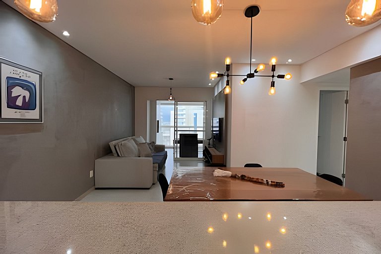 Ap em Bertioga vista mar, Sauna e SPA HM35