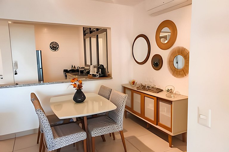 Ap c/ Ar e Vista Mar em Cond. Bertioga H55