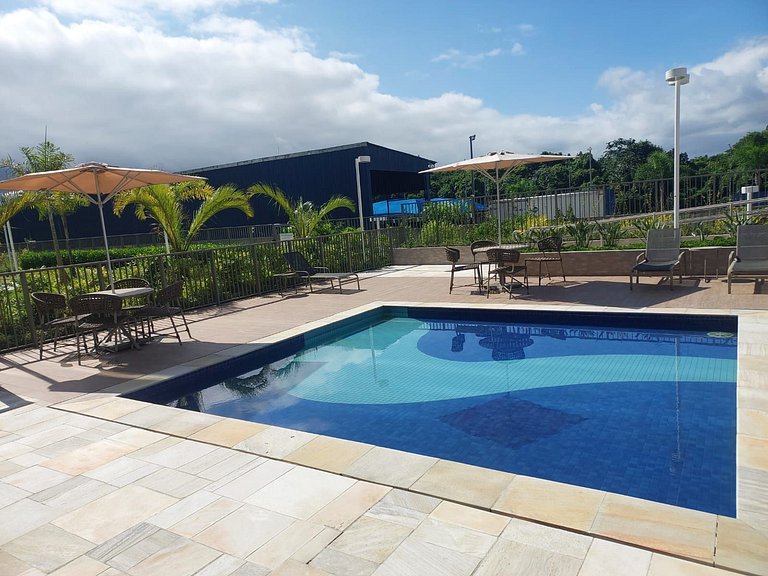 Ap c/ Ar e Vista Mar em Cond. Bertioga H55