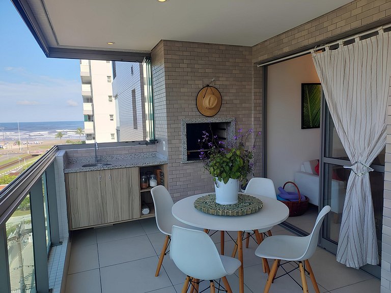 Ap c/ Ar e Vista Mar em Cond. Bertioga H55